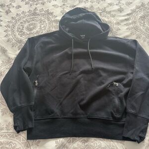 Old Navy Active Womens Dynamic Fleece Hoodie Large Black